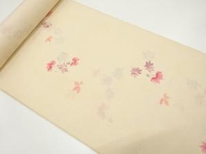 アンティーク　花模様　羽尺反物